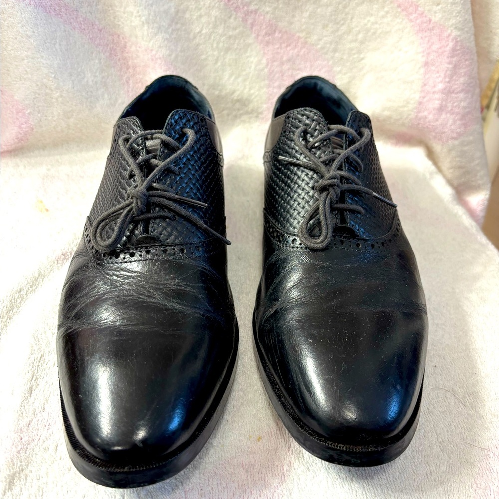 COLE HAAN, Men's 11.5
Jefferson Grand Woven Leather Oxford